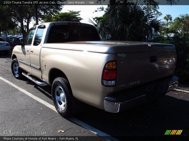 Desert Sand Metallic / Oak 2003 Toyota Tundra SR5 Access Cab