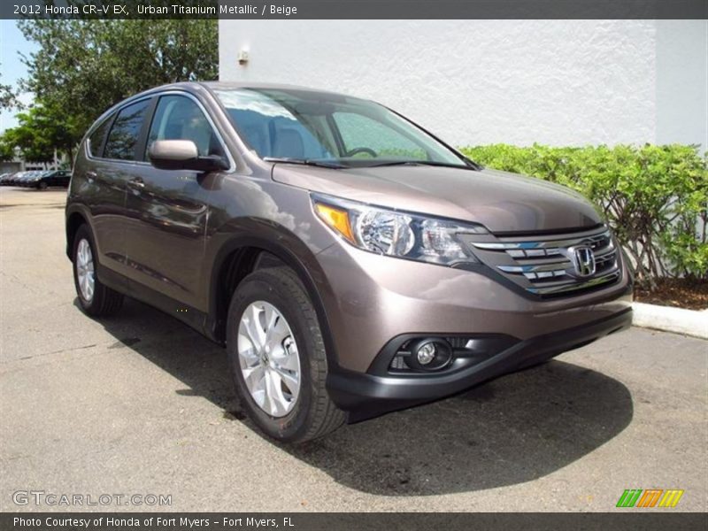 Urban Titanium Metallic / Beige 2012 Honda CR-V EX