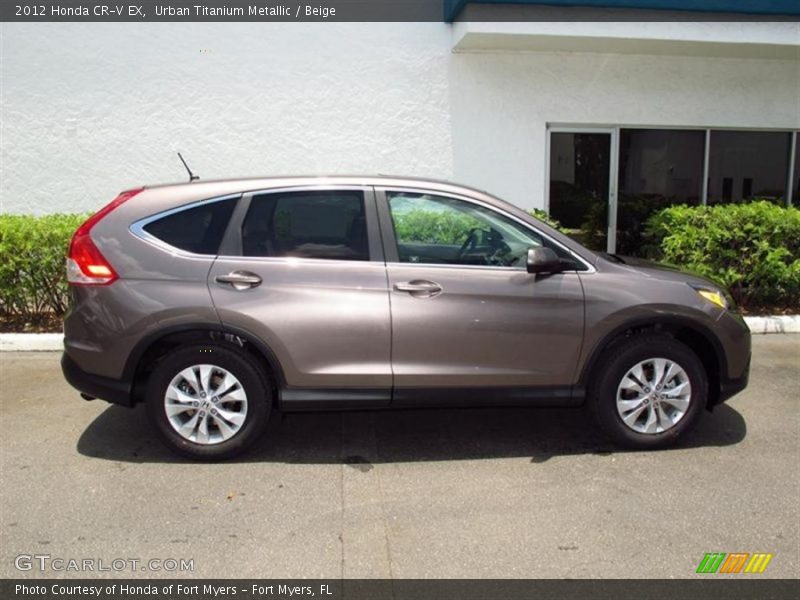 Urban Titanium Metallic / Beige 2012 Honda CR-V EX