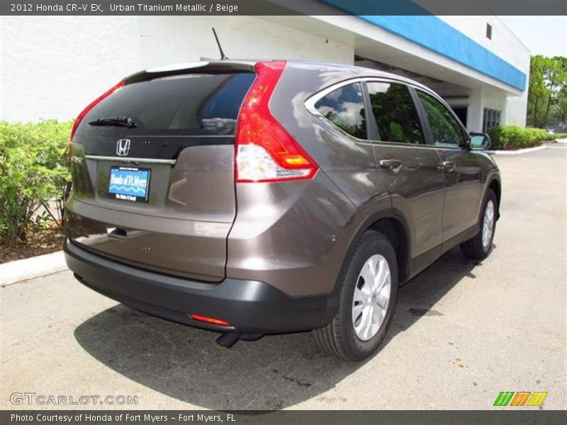 Urban Titanium Metallic / Beige 2012 Honda CR-V EX