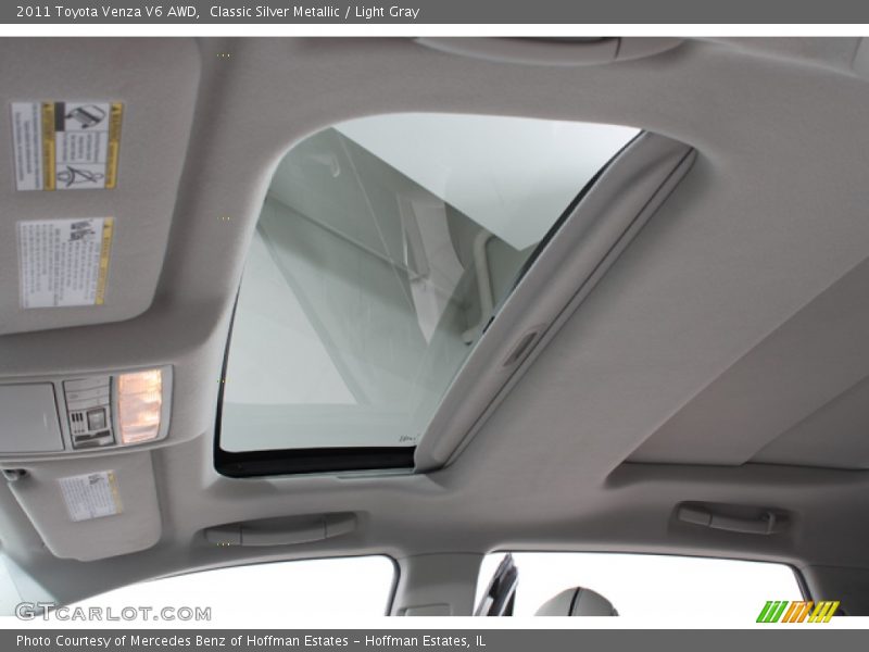 Classic Silver Metallic / Light Gray 2011 Toyota Venza V6 AWD