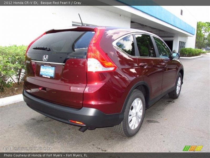Basque Red Pearl II / Gray 2012 Honda CR-V EX