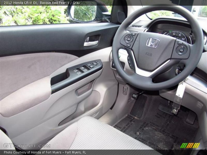 Basque Red Pearl II / Gray 2012 Honda CR-V EX