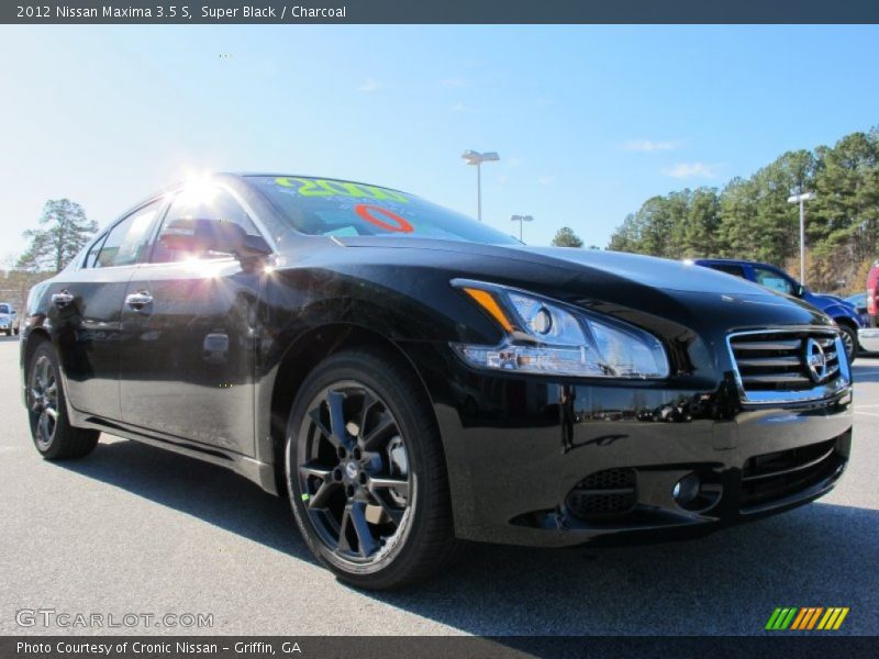 Super Black / Charcoal 2012 Nissan Maxima 3.5 S