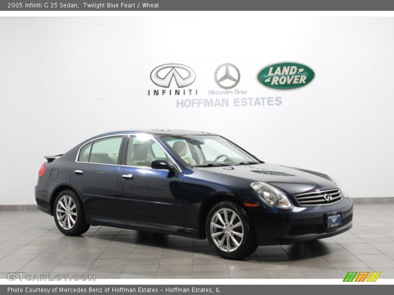 Twilight Blue Pearl / Wheat 2005 Infiniti G 35 Sedan
