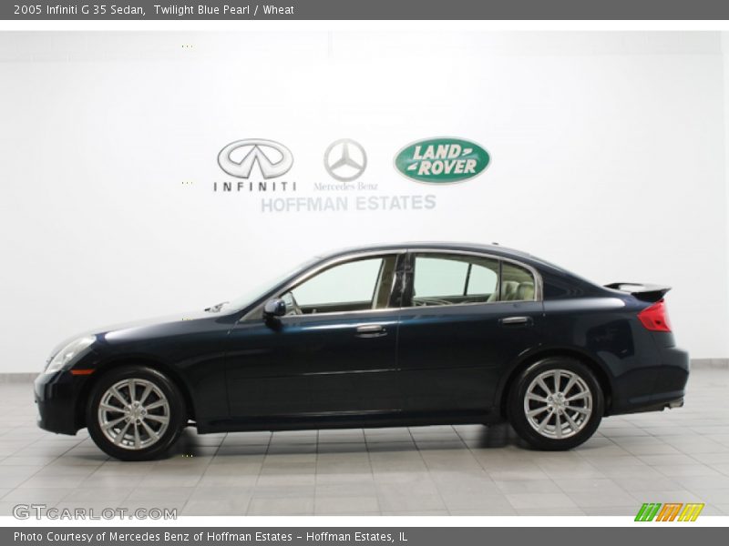 Twilight Blue Pearl / Wheat 2005 Infiniti G 35 Sedan