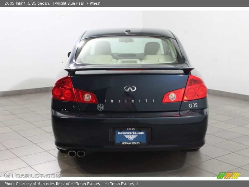 Twilight Blue Pearl / Wheat 2005 Infiniti G 35 Sedan