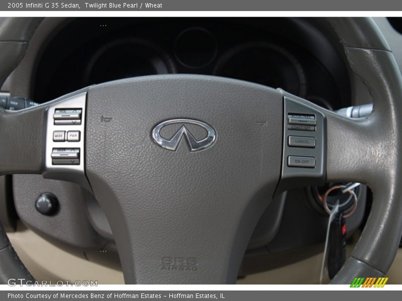 Twilight Blue Pearl / Wheat 2005 Infiniti G 35 Sedan