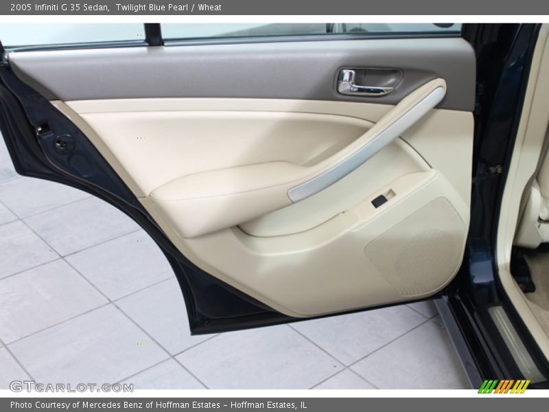 Twilight Blue Pearl / Wheat 2005 Infiniti G 35 Sedan