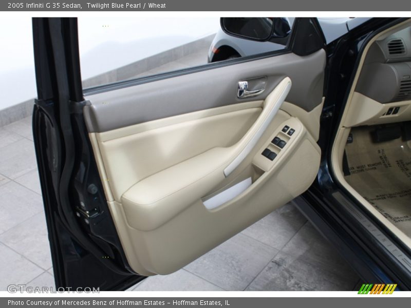 Twilight Blue Pearl / Wheat 2005 Infiniti G 35 Sedan