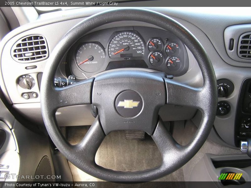 Summit White / Light Gray 2005 Chevrolet TrailBlazer LS 4x4