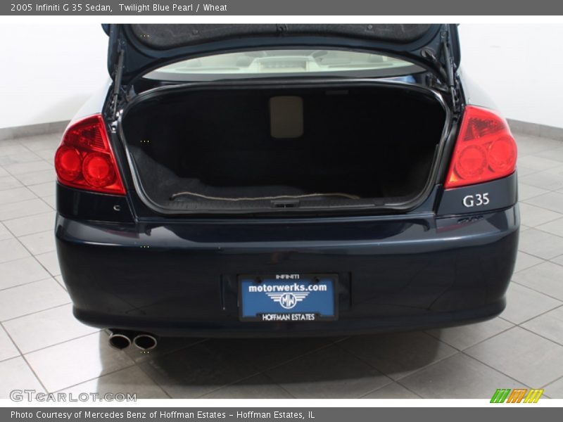 Twilight Blue Pearl / Wheat 2005 Infiniti G 35 Sedan