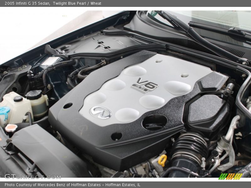 Twilight Blue Pearl / Wheat 2005 Infiniti G 35 Sedan