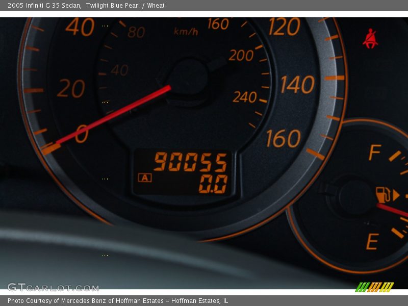 Twilight Blue Pearl / Wheat 2005 Infiniti G 35 Sedan