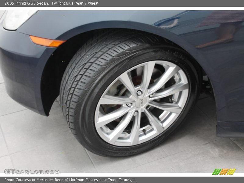 Twilight Blue Pearl / Wheat 2005 Infiniti G 35 Sedan