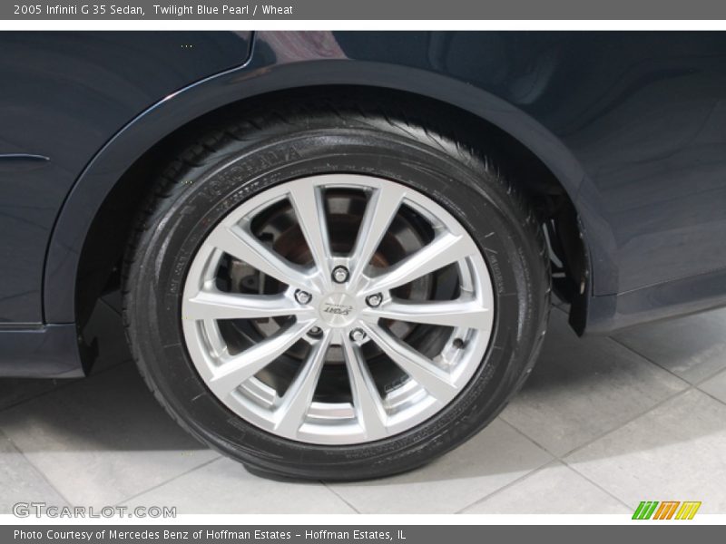 Twilight Blue Pearl / Wheat 2005 Infiniti G 35 Sedan