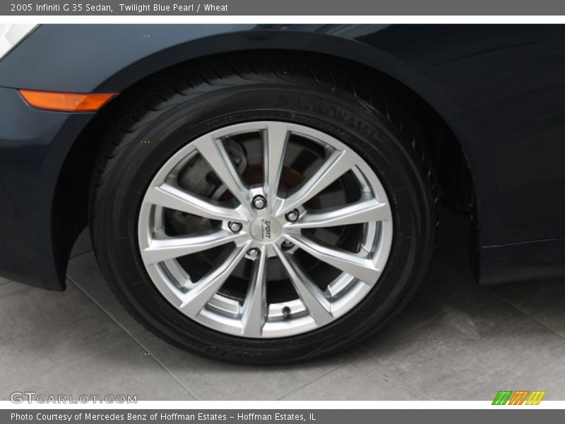 Twilight Blue Pearl / Wheat 2005 Infiniti G 35 Sedan