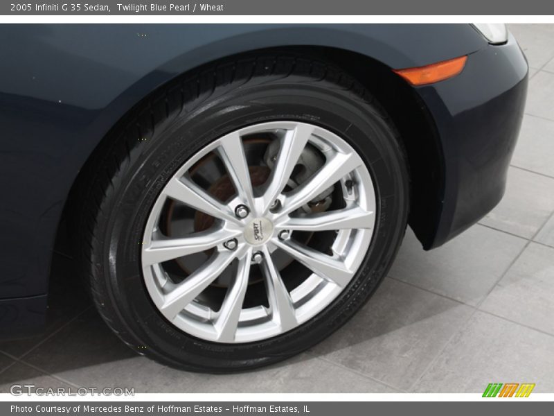 Twilight Blue Pearl / Wheat 2005 Infiniti G 35 Sedan