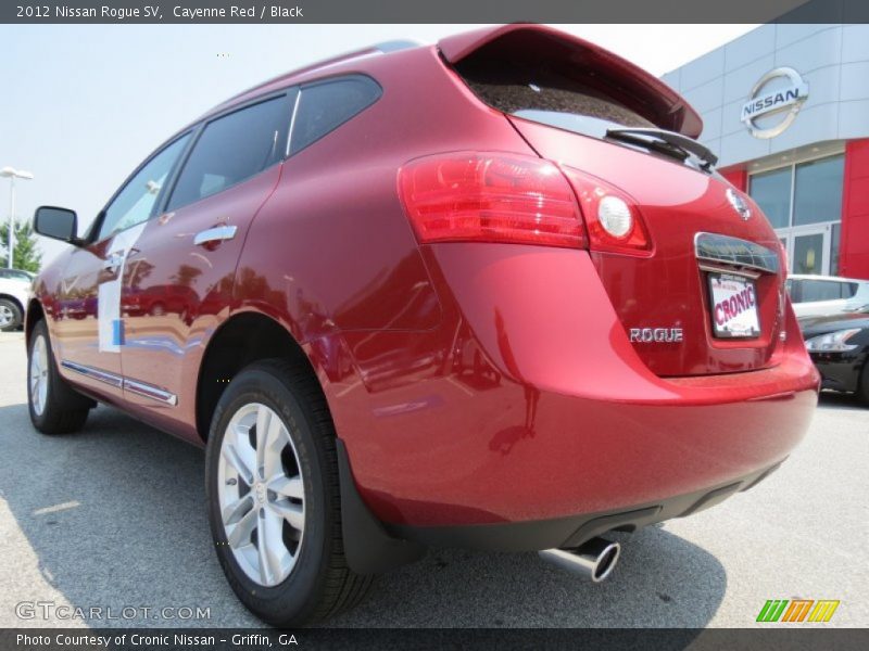 Cayenne Red / Black 2012 Nissan Rogue SV