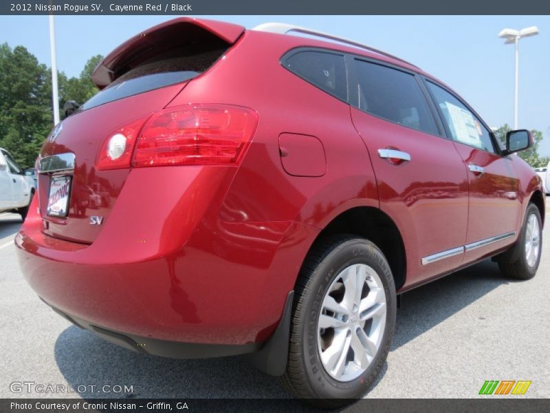 Cayenne Red / Black 2012 Nissan Rogue SV