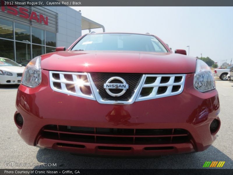 Cayenne Red / Black 2012 Nissan Rogue SV