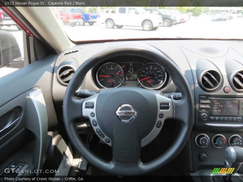 Cayenne Red / Black 2012 Nissan Rogue SV
