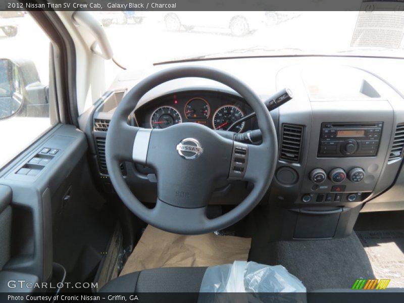 Galaxy Black / Charcoal 2012 Nissan Titan SV Crew Cab