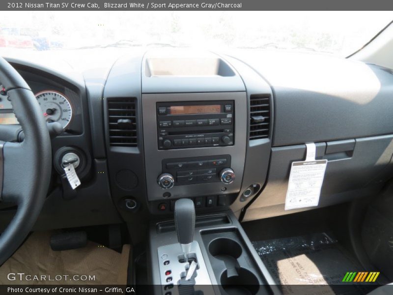 Blizzard White / Sport Apperance Gray/Charcoal 2012 Nissan Titan SV Crew Cab