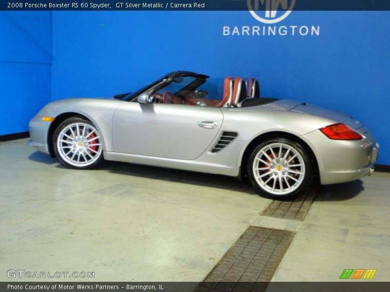 GT Silver Metallic / Carrera Red 2008 Porsche Boxster RS 60 Spyder