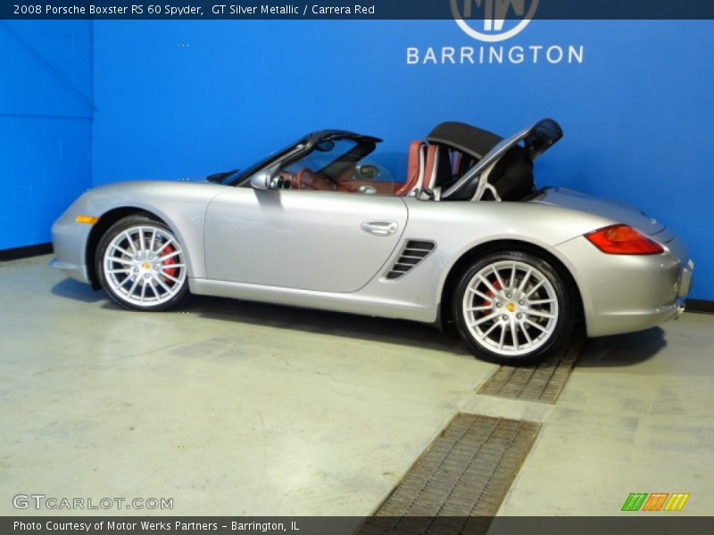 GT Silver Metallic / Carrera Red 2008 Porsche Boxster RS 60 Spyder