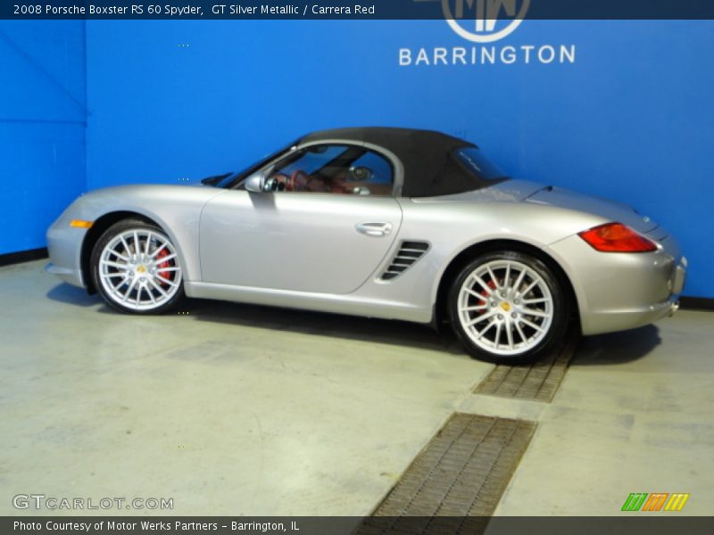 GT Silver Metallic / Carrera Red 2008 Porsche Boxster RS 60 Spyder