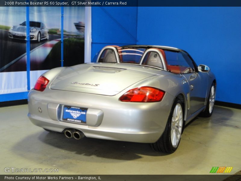 GT Silver Metallic / Carrera Red 2008 Porsche Boxster RS 60 Spyder