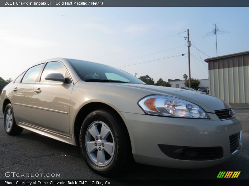 Gold Mist Metallic / Neutral 2011 Chevrolet Impala LT