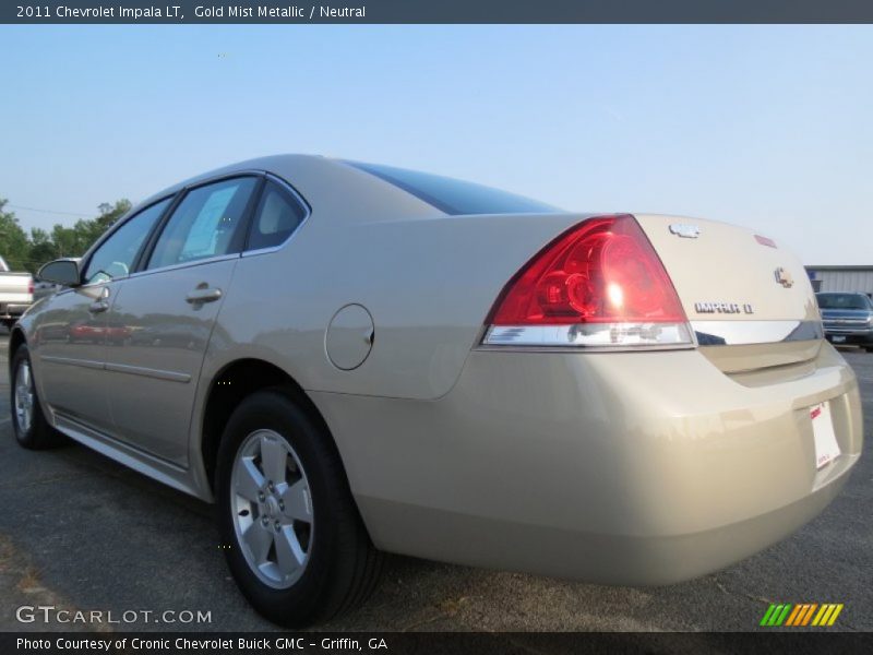 Gold Mist Metallic / Neutral 2011 Chevrolet Impala LT