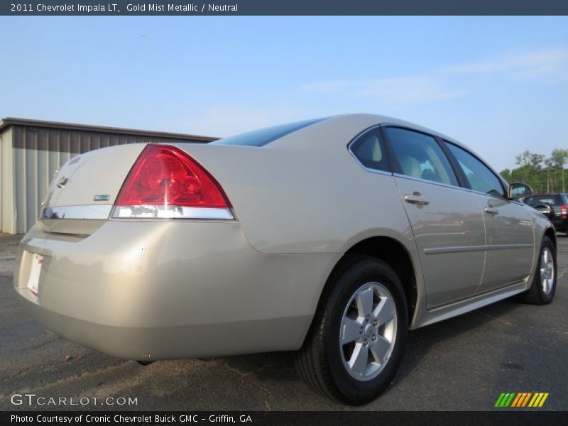 Gold Mist Metallic / Neutral 2011 Chevrolet Impala LT