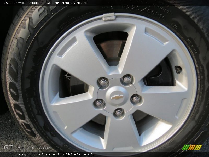 Gold Mist Metallic / Neutral 2011 Chevrolet Impala LT