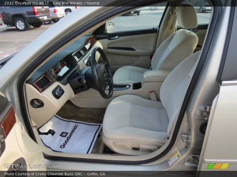 Gold Mist Metallic / Neutral 2011 Chevrolet Impala LT