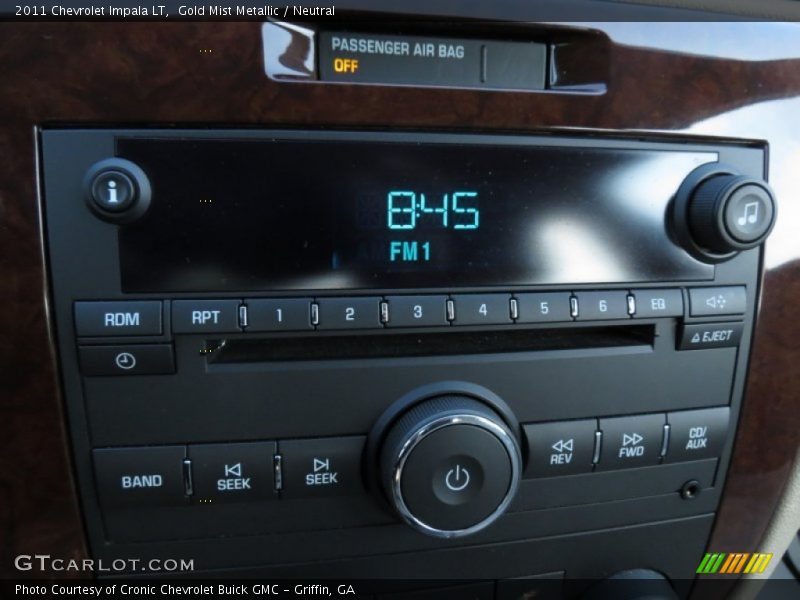 Gold Mist Metallic / Neutral 2011 Chevrolet Impala LT
