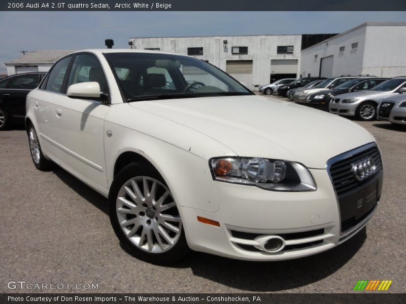 Arctic White / Beige 2006 Audi A4 2.0T quattro Sedan