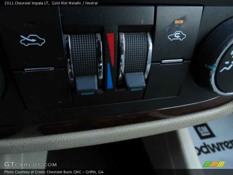 Gold Mist Metallic / Neutral 2011 Chevrolet Impala LT