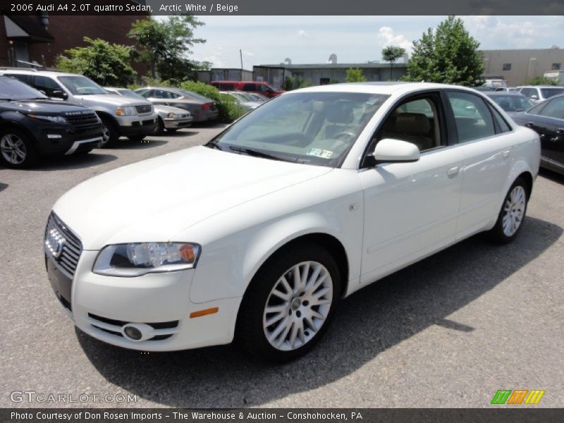 Arctic White / Beige 2006 Audi A4 2.0T quattro Sedan