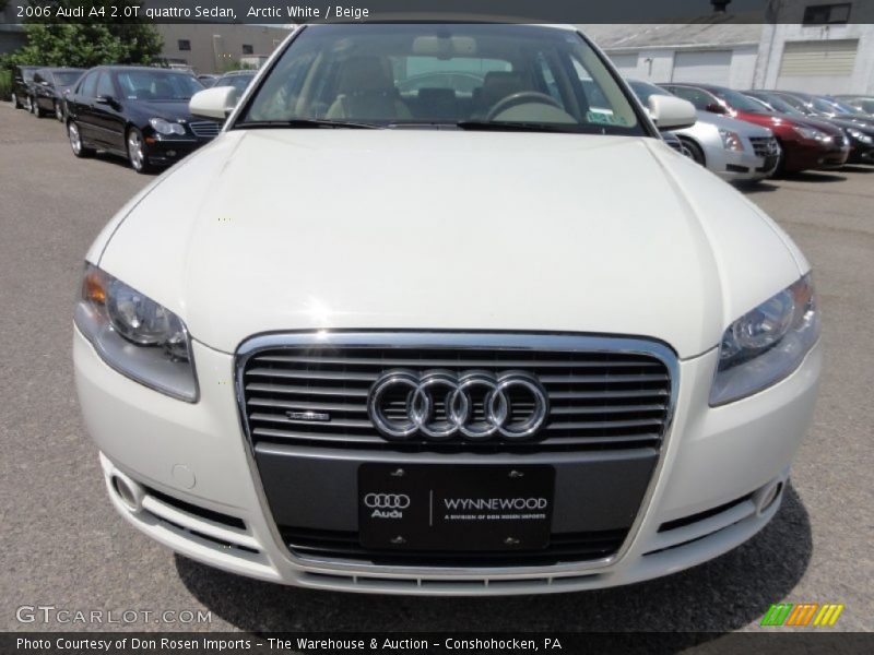 Arctic White / Beige 2006 Audi A4 2.0T quattro Sedan