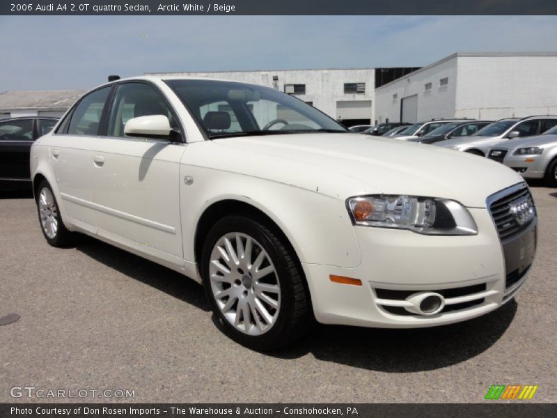Arctic White / Beige 2006 Audi A4 2.0T quattro Sedan