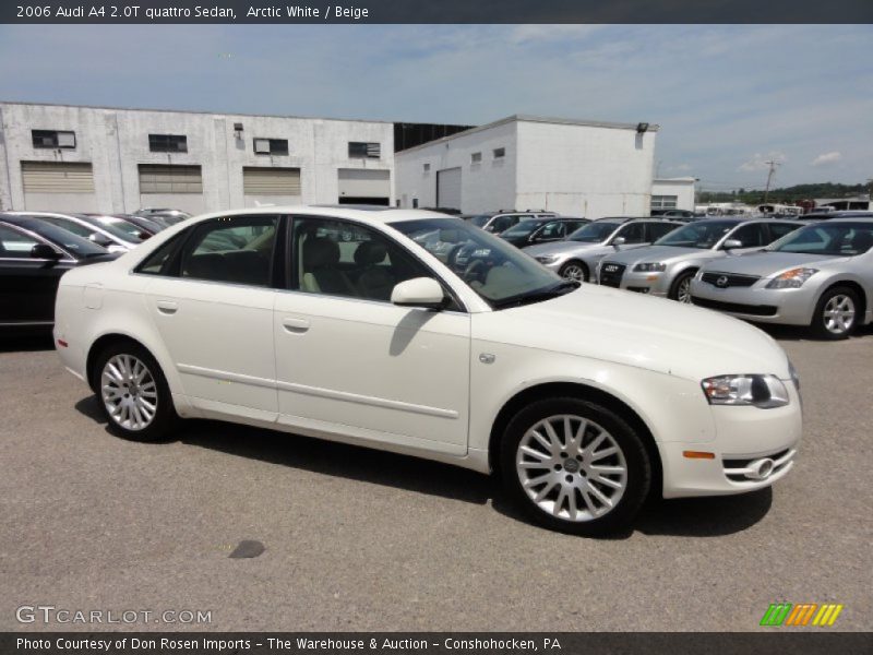 Arctic White / Beige 2006 Audi A4 2.0T quattro Sedan