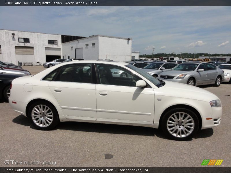 Arctic White / Beige 2006 Audi A4 2.0T quattro Sedan