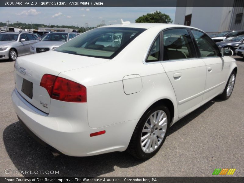 Arctic White / Beige 2006 Audi A4 2.0T quattro Sedan