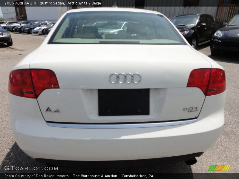 Arctic White / Beige 2006 Audi A4 2.0T quattro Sedan