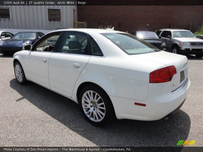 Arctic White / Beige 2006 Audi A4 2.0T quattro Sedan