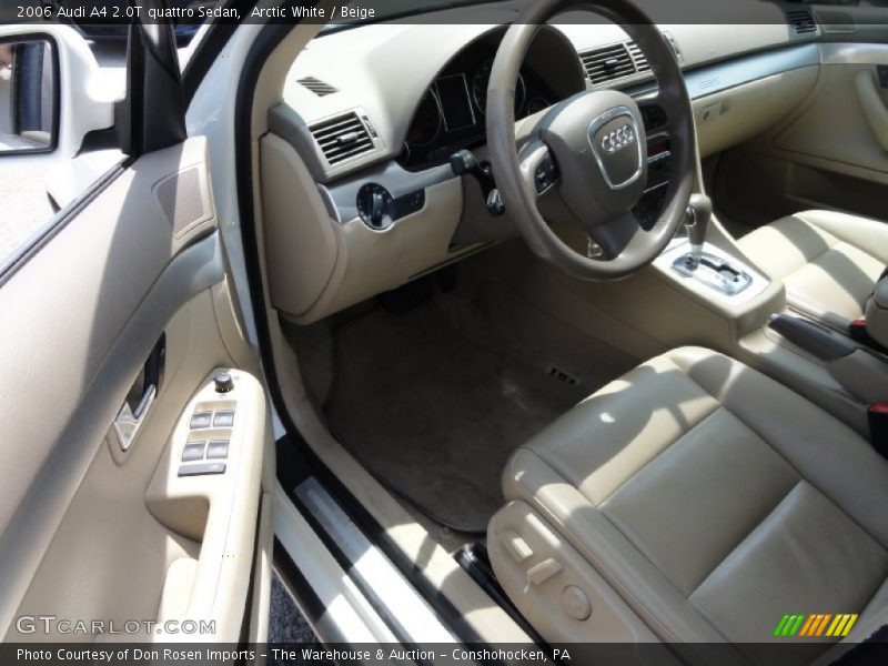 Arctic White / Beige 2006 Audi A4 2.0T quattro Sedan