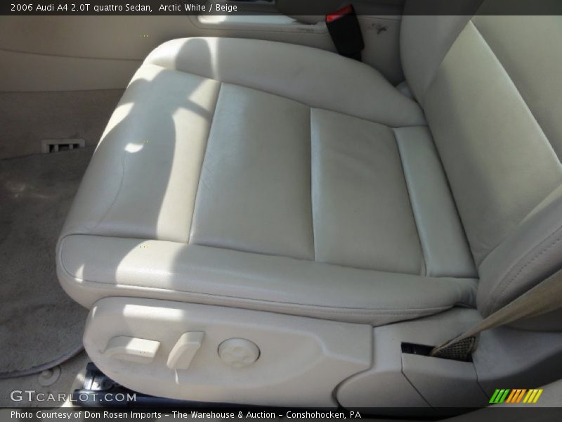 Arctic White / Beige 2006 Audi A4 2.0T quattro Sedan